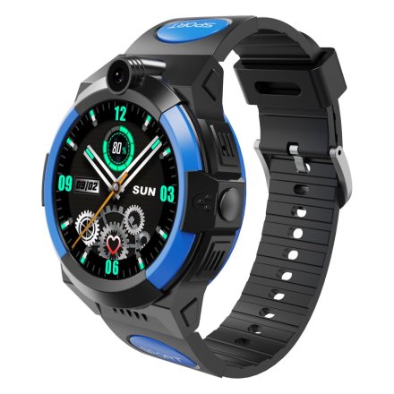 Smartwatch dla dziecka SIM GPS WIDEO ROZMOWY Czarno-niebieski Pacific 31-02 + TOREBKA GRATIS!