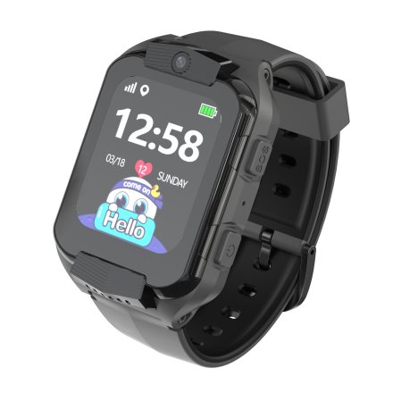 Smartwatch dla dzieci SIM GPS WIDEO ROZMOWY Czarny Pacific 32-01 + TOREBKA KOMUNIJNA