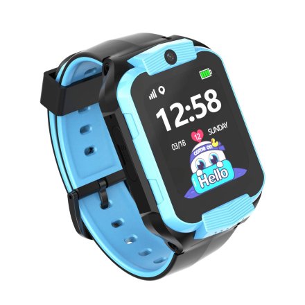 Smartwatch dla dzieci SIM GPS WIDEO ROZMOWY Niebieski Pacific 32-02 + TOREBKA KOMUNIJNA