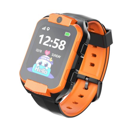 Smartwatch dla dzieci SIM GPS WIDEO ROZMOWY Pomarańczowy Pacific 32-03