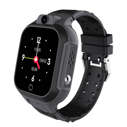 Smartwatch dla dzieci z funkcją dzwonienia GPS Czarny Pacific 33-01 + TOREBKA GRATIS!