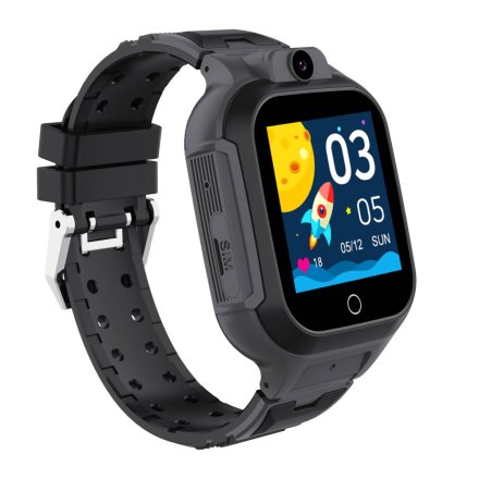 Smartwatch dla dzieci z funkcją dzwonienia GPS Czarny Pacific 33-01 + TOREBKA GRATIS!