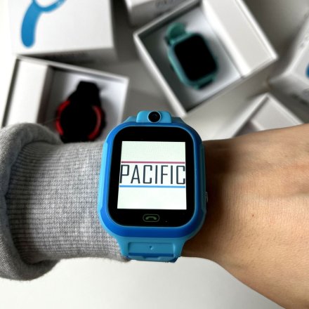 Smartwatch dla dzieci z funkcją dzwonienia GPS Niebieski Pacific 33-03 + TOREBKA GRATIS!