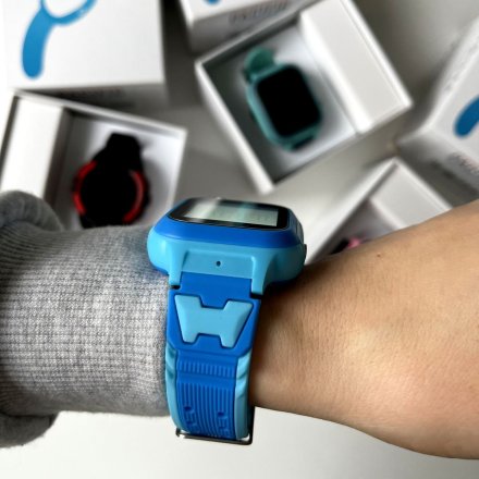 Smartwatch dla dzieci z funkcją dzwonienia GPS Niebieski Pacific 33-03 + TOREBKA GRATIS!