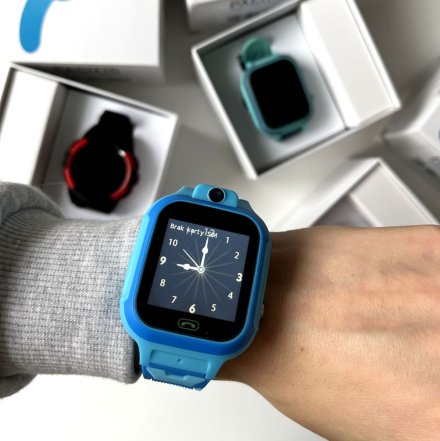 Smartwatch dla dzieci z funkcją dzwonienia GPS Niebieski Pacific 33-03 + TOREBKA GRATIS!