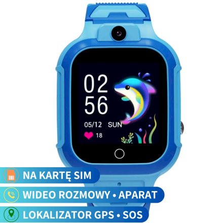 Smartwatch dla dzieci z funkcją dzwonienia GPS Niebieski Pacific 33-03