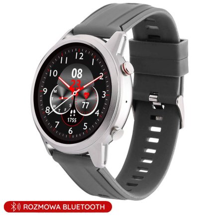 Smartwatch z funkcją rozmowy szary Pacific 36-01 Sport Kroki Kalorie Puls Ciśnienie