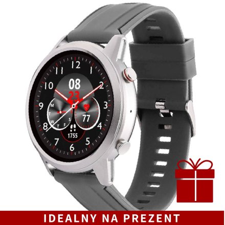 Smartwatch z funkcją rozmowy szary Pacific 36-01 Sport Kroki Kalorie Puls Ciśnienie