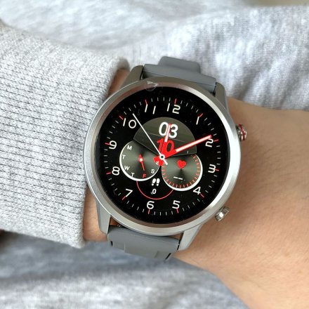 Smartwatch z funkcją rozmowy szary Pacific 36-01 Sport Kroki Kalorie Puls Ciśnienie