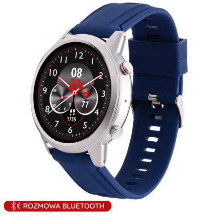 Smartwatch z funkcją rozmowy granatowy Pacific 36-02 Sport Kroki Kalorie Puls Ciśnienie