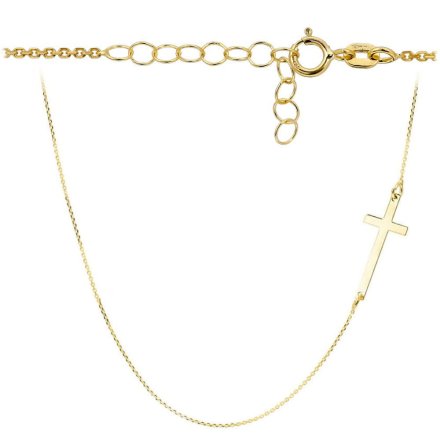 Biżuteria SAXO 14K Naszyjnik z krzyżykiem damski złoty 3-1-CN00125-2