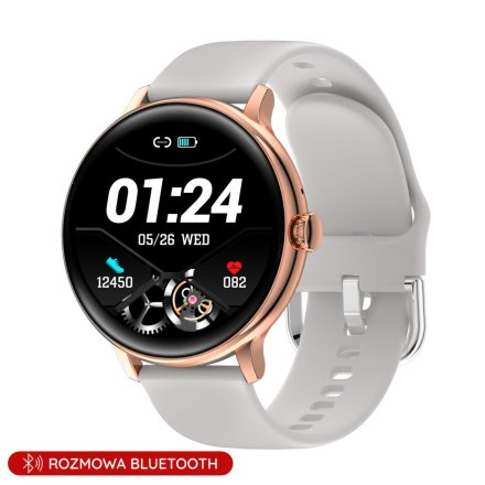 Damski smartwatch z funkcją rozmowy szary Pacific 37-03 Sport Kalorie Puls Termometr
