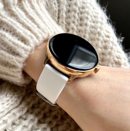 Damski smartwatch z funkcją rozmowy biały Pacific 37-04 Sport Kalorie Puls Termometr