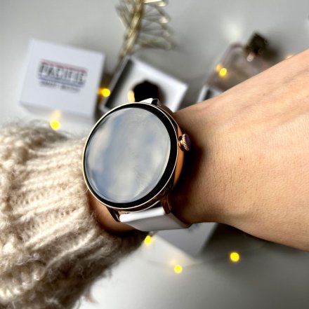 Damski smartwatch z funkcją rozmowy biały Pacific 37-04 Sport Kalorie Puls Termometr