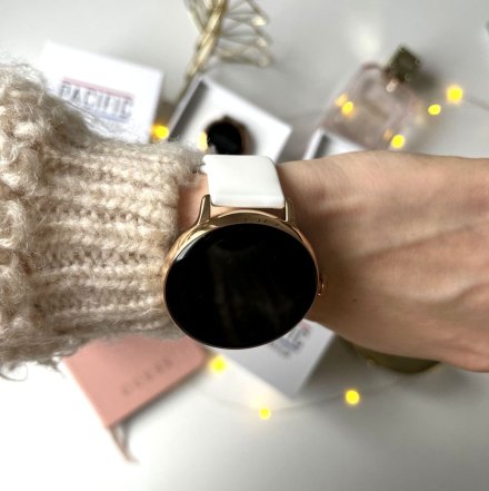 Damski smartwatch z funkcją rozmowy biały Pacific 37-04 Sport Kalorie Puls Termometr