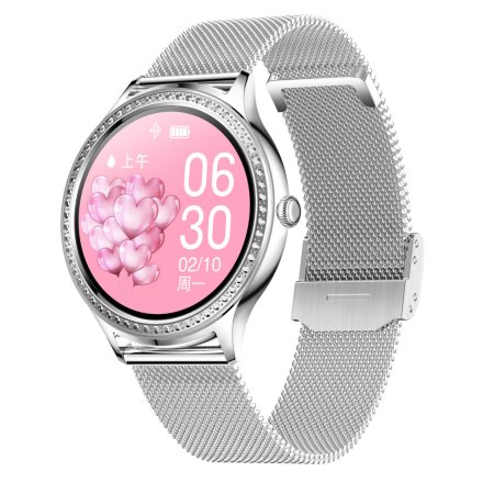 Damski smartwatch z ciśnieniomierzem Pacific 39-01 Sport Kalorie Puls Termometr
