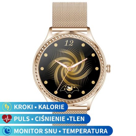 Damski smartwatch Pacific 39-02 Sport Kalorie Puls Termometr