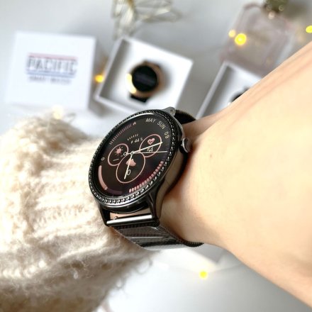 Damski smartwatch z ciśnieniomierzem Pacific 39-03 Sport Kalorie Puls Termometr