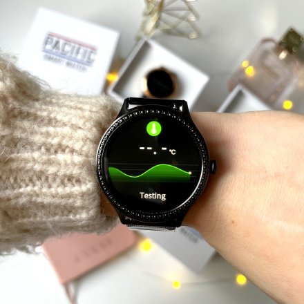 Damski smartwatch z ciśnieniomierzem Pacific 39-03 Sport Kalorie Puls Termometr