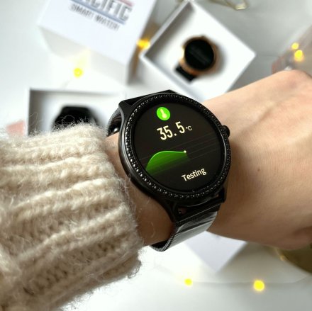 Damski smartwatch z ciśnieniomierzem Pacific 39-03 Sport Kalorie Puls Termometr