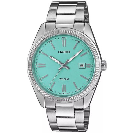 Srebrny zegarek Casio Classic Tiffany Blue MTP-1302PD-2A2VEF