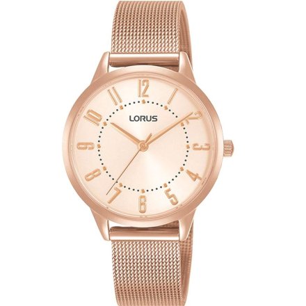 Zegarek Damski Lorus Women różowozłoty z bransoletą  RG212UX9