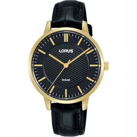 Zegarek Damski Lorus Women złoty z czarnym paskiem  RG260UX9