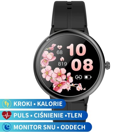 Damski smartwatch z ciśnieniomierzem Pacific 40-04 Sport Kalorie Puls Termometr