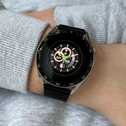 Smartwatch z funkcją rozmowy czarny Pacific 42-01 Sport Kroki Kalorie Puls Ciśnienie