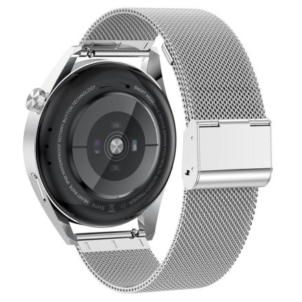 Smartwatch z funkcją rozmowy srebrny Pacific 42-02 Sport Kroki Kalorie Puls Ciśnienie