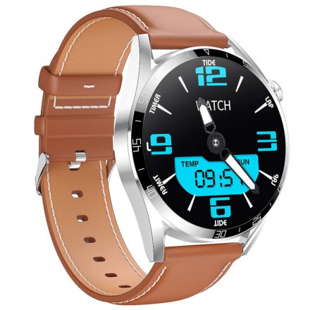 Smartwatch z funkcją rozmowy brązowy Pacific 42-03 Sport Kroki Kalorie Puls Ciśnienie