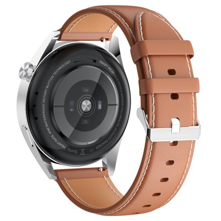 Smartwatch z funkcją rozmowy brązowy Pacific 42-03 Sport Kroki Kalorie Puls Ciśnienie