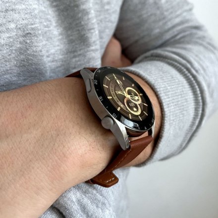 Smartwatch z funkcją rozmowy brązowy Pacific 42-03 Sport Kroki Kalorie Puls Ciśnienie