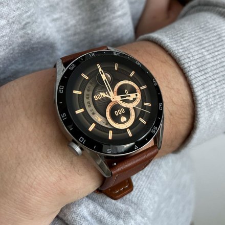 Smartwatch z funkcją rozmowy brązowy Pacific 42-03 Sport Kroki Kalorie Puls Ciśnienie