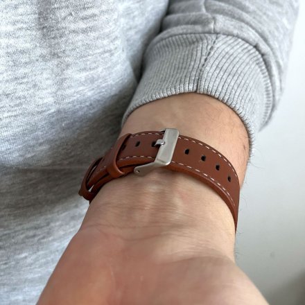 Smartwatch z funkcją rozmowy brązowy Pacific 42-03 Sport Kroki Kalorie Puls Ciśnienie