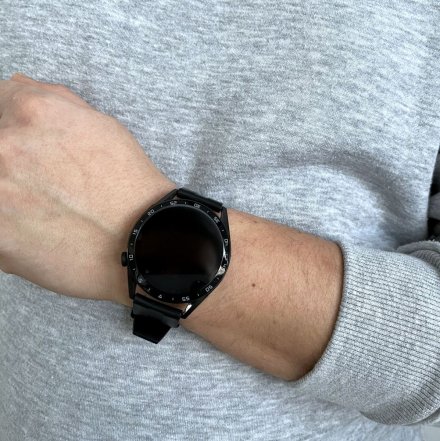 Smartwatch z funkcją rozmowy czarny Pacific 42-04 Sport Kroki Kalorie Puls Ciśnienie