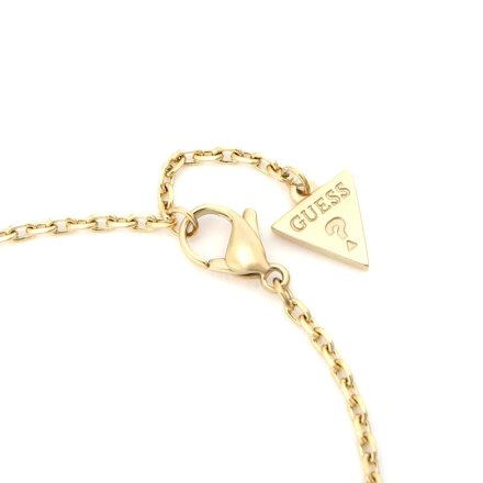 Złota bransoletka Guess literki GUESS CRYSTAL HARMONY JUBB02226JW