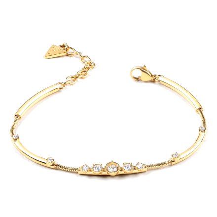 Złota bransoletka Guess z kryształami GUESS SUNBURST JUBB01407JW