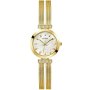 Złoty elegancki zegarek Guess Array z bransoletką GW0471L2