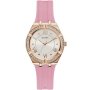 Różowy zegarek damski Guess Cosmo z kryształami GW0034L3