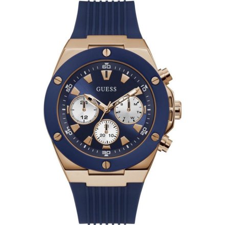 Zegarek męski Guess Poseidon z granatowym paskiem GW0057G2