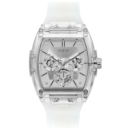 Zegarek Męski Guess Phoenix z białym paskiem GW0203G1