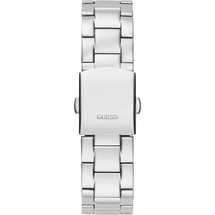 Srebrny zegarek damski Guess Eclipse z datownikiem i bransoletką GW0314L1