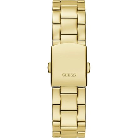 Złoty zegarek damski Guess Eclipse z datownikiem i bransoletką GW0314L2