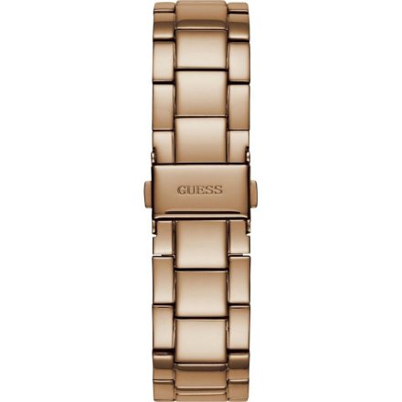 Różowozłoty zegarek damski Guess Solar z bransoletką W1070L3