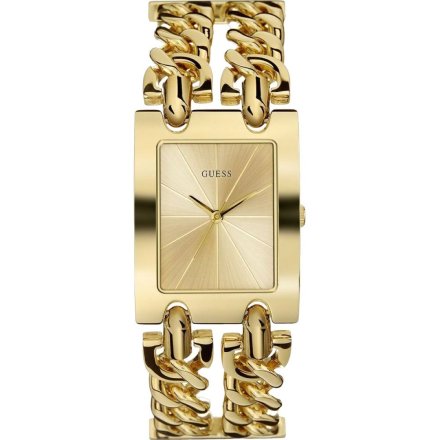 Złoty zegarek damski Guess z łańcuszkami Mod Heavy Metal W1117L2