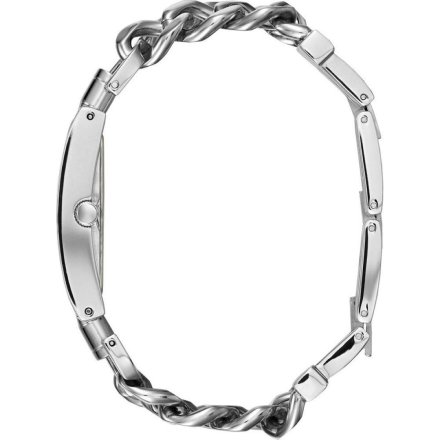 Srebrny zegarek damski Guess z łańcuszkami i kryształami Mod Heavy Metal W1121L1