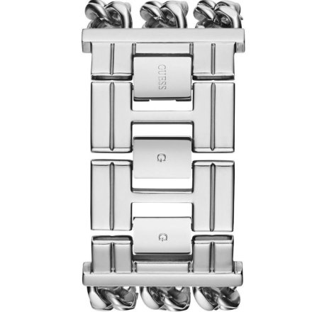 Srebrny zegarek damski Guess z łańcuszkami Heavy Metal W1274L1