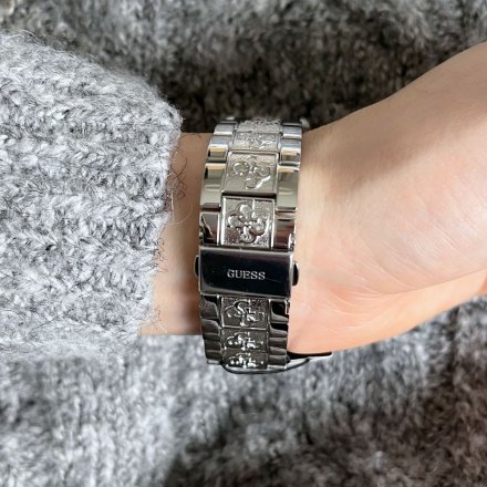 Srebrny zegarek Damski Guess Anna z bransoletką W1280L1