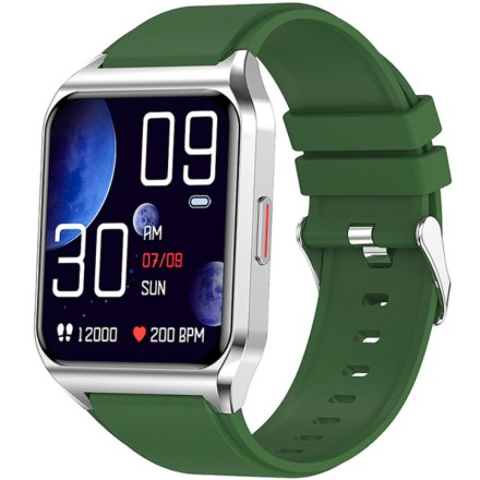Smartwatch z funkcją rozmowy Termometr Ciśnienie Rubicon RNCE89 zielony SMARUB159